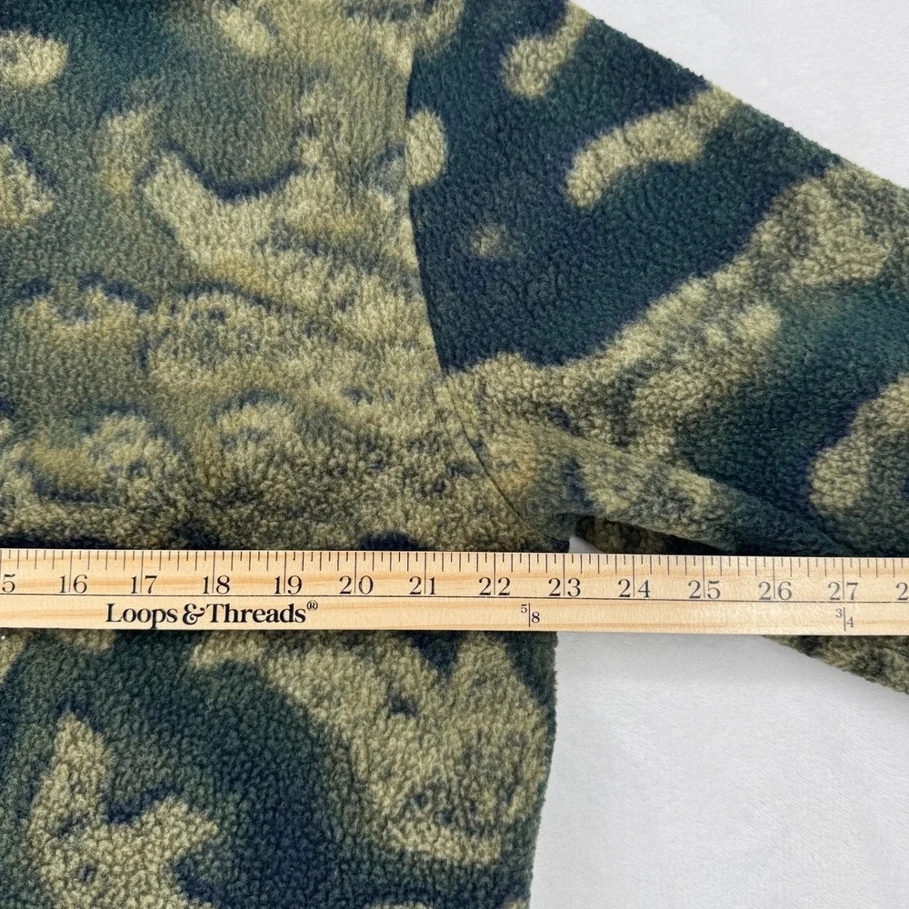 Billabong Adventure Division Fleece Mens M Green Camo Excellent Burkard Studio